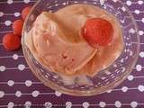 Glace rose aux fraises Bonbon