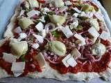 Pizza aux coeurs d'artichauts