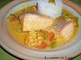 Saumon mijoté au curcuma