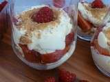 Tiramisu aux fraises et framboises