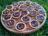 Mini tartelettes choco-coco-framboises