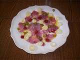 Carpaccio de thon - variante - la recette