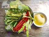 Crudités croquants, sauce à l’arôme de truffe