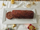 Bûche roulée au chocolat