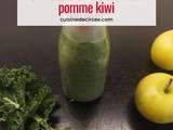 Smoothie chia kale kiwi pomme