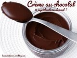 Crème chocolat rapide à 2 ingrédients