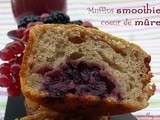 Muffins smoothie coeur de mûre