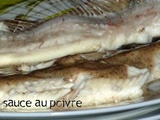 Truites sauce au poivre