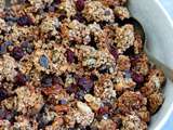 Granola aux graines et aux fruits secs