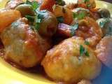 Boulettes de poisson aux crevettes et aux olives