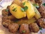 Tajine de cardon au boulettes de viande de veau