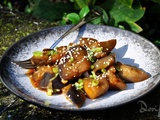 Aubergines laquées au sésame & gochujang