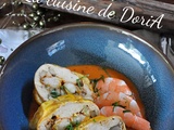 Ballotine de pintade, crevettes & risotto aux champignons