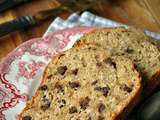 Banana bread à la cannelle, vanille et pépites de chocolat