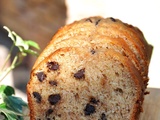 Banana bread aux pépites de chocolat noir et Madère