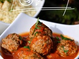 Boulettes de boeuf à la tomate et sa semoule