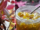 Confiture Alexie...de tomates vertes