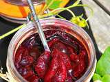 Confiture de cerises et fraises du jardin