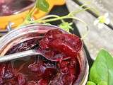 Confiture de cerises et fraises du jardin