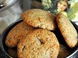 Cookies à l'amande, fleurs d'oranger et écorces d'orange