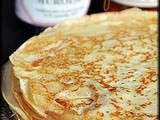 Crêpes au Cognac et arôme de fleur d'oranger