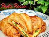 Croissants à l'omelette et pesto rosso