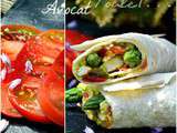 Fajitas de poulet, avocat et pointes d'asperges