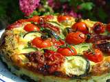 Fritatta aux courgette et tomates