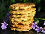 Galettes de courgettes au son d'avoine