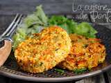 Galettes de quinoa, carottes au Boursin et ciboulette