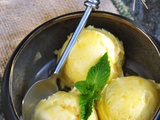 Glace maison à la mangue & miel