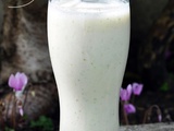 Lassi poire et menthe du jardin