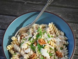 Pasta Torti au blé complet, crème de parmesan aux noix