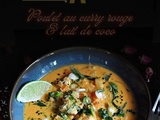 Poulet au curry rouge et lait de coco