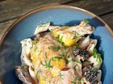 Poulet aux morilles à la crème & pâtes complètes