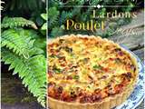 Quiche au poulet et lardons