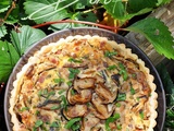 Quiche aux cèpes & lardons