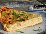Quiche aux oignons et lard fumé