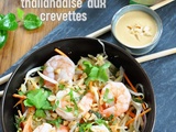 Salade d'inspiration thaïlandaise aux crevettes