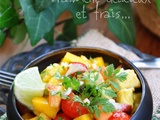 Salade de papaye, mangue & avocat