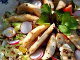 Salade de poulet, boulgour et quinoa aux herbes