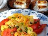 Salade de tomates du jardin