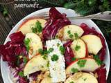 Salade de trévise aux pommes, noix et feta