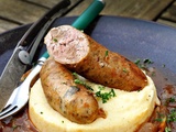 Saucisses forestières & polenta au Beaufort et Abondance