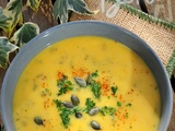 Soupe de carottes, courgettes et haricots blancs