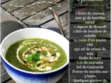 Soupe de cresson au poulet