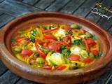 Tajine de lotte, légumes et pommes de terre