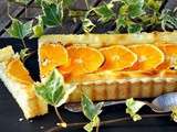 Tarte au fromage de chèvre frais et orange