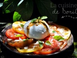 Tomates anciennes, Burrata au lait de Bufflonne et Parmesan