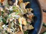 Torsades complètes aux champignons de Paris et courgettes
